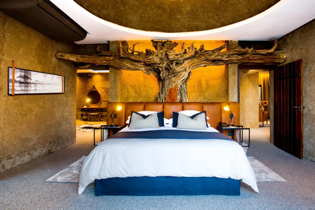 Amber Villa Bedroom at Sabi Sabi Earth Lodge